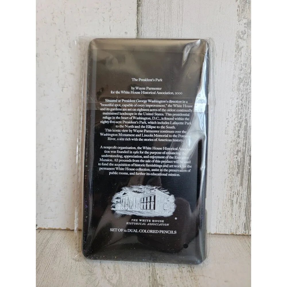 White House colored pencils scenic Case art‎ accessories